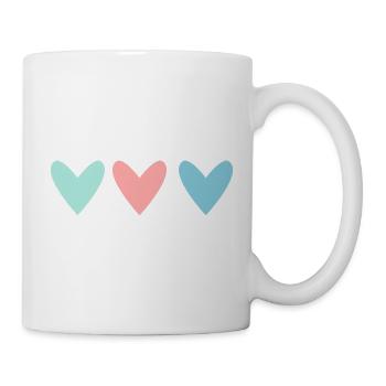 HEART. COUPLE. VALENTINE'S DAY. JUST MARRIED. Bachelorette party. - Mug - white - Right