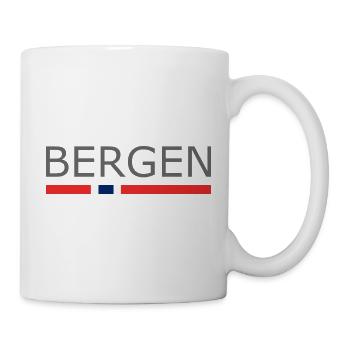 Bergen - Bryggen - Norway - Norge - Norwegen - Mug - white - Right