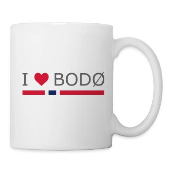 I love Bodo - Norway - Norge - Norwegen - Tasse - Weiß - Rechts