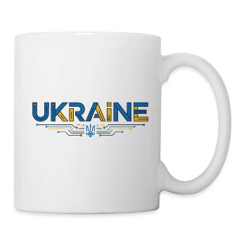 Circuit Ukraine Typografie - Tasse - Weiß - Rechts