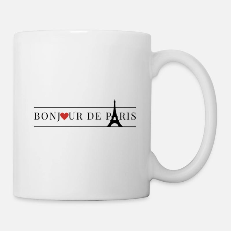 Paris Frankreich Eiffelturm - Tasse - Weiß