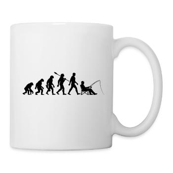Evolution - Fishing, Angler Gift - Mug - white - Right