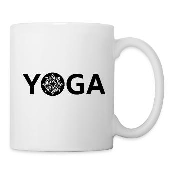 Night Glow Mandala - Tasse - Weiß - Rechts