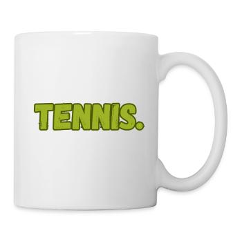 Tennis Tennispieler Vert Rétro - Mug blanc - blanc - Droite