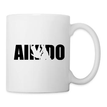 Classical Aikido Design – Calm & Strength - Mug - white - Right
