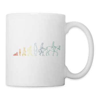 Reitsportler Evolution - Tasse - Weiß - Rechts