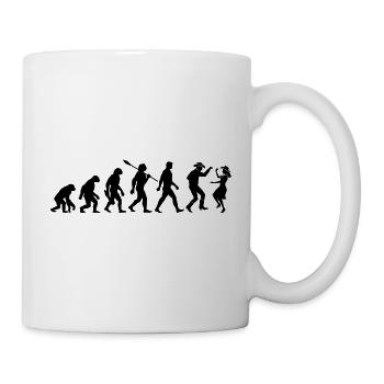 Vintage Evolution - Line Dance - Geschenk - Tasse - Weiß - Rechts