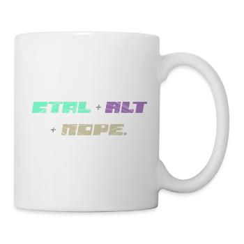 CTRL ALT : Non - Mug blanc - blanc - Droite