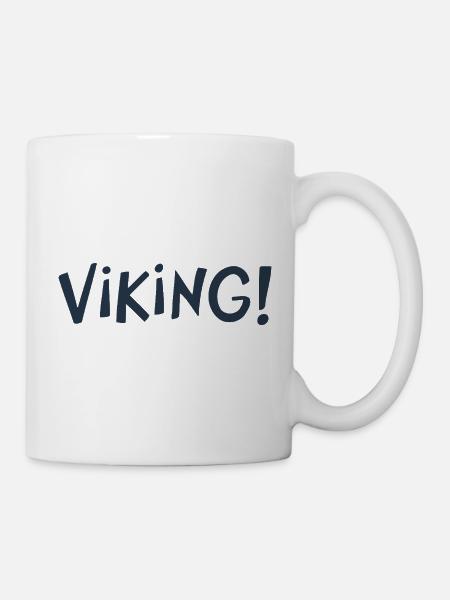 Viking Cree Grober Tippfehler - Tasse - Weiß