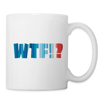 WTF Klimastreifen - Tasse - Weiß - Rechts