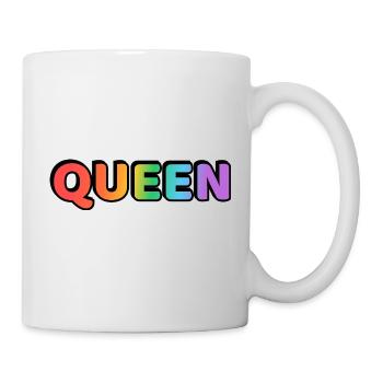 REINE ARC-EN-CIEL - Mug blanc - blanc - Droite