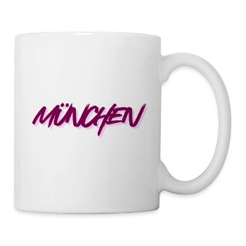Munich Graffiti Police Rose - Mug blanc - blanc - Droite