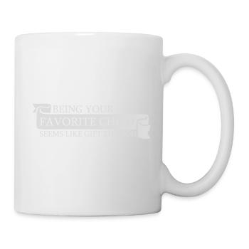Être votre enfant préféré semble être un cadeau suffisant - Mug blanc - blanc - Droite