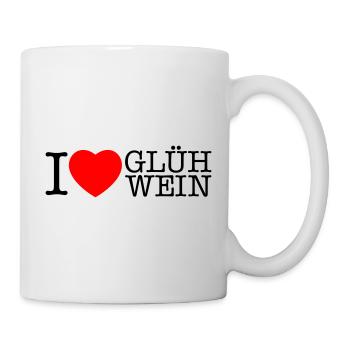 I love Glühwein Weihnachten Spruch - Tasse - Weiß - Rechts