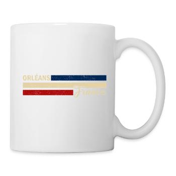 France - Orleans - Frankreich - Flagge - Streifen - Tasse - Weiß - Rechts