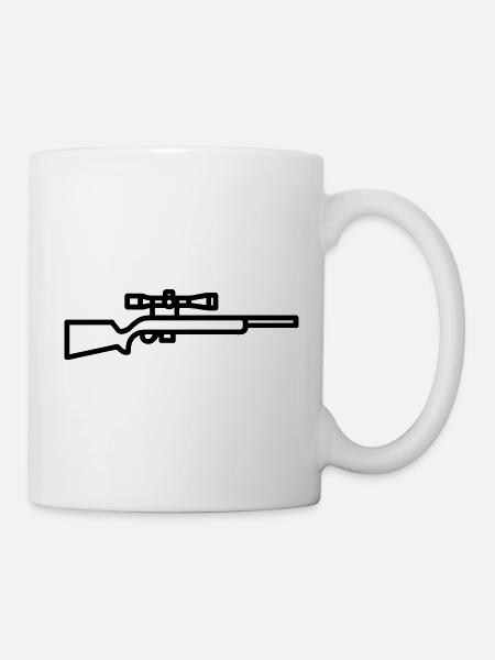 Scharfschütze - Tasse - Weiß