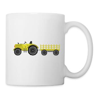 Tracteur agricole - Mug blanc - blanc - Droite