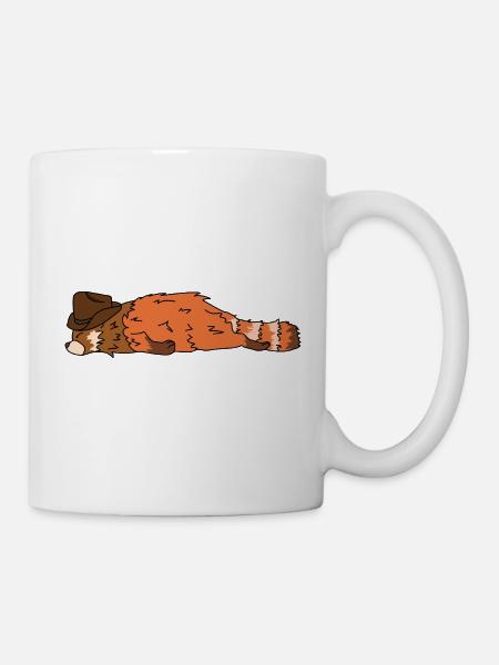 18_red_panda - Tasse - Weiß