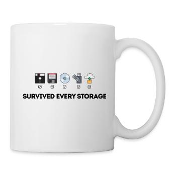 Data Storage Evolution - Tech Icons - Mug - white - Right