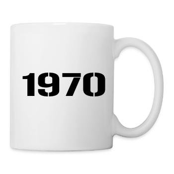 Millésime 1970 - Mug blanc - blanc - Droite