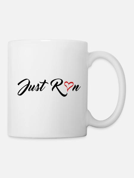 Lauf einfach - Tasse - Weiß