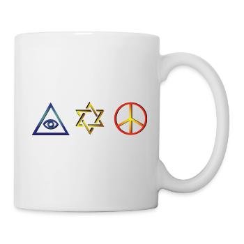 Symbols of Faith and Peace - Mystical Design - Mug - white - Right