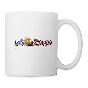 Herzschlag-Zillertal-Bier - Tasse - Weiß - Rechts