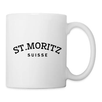 St. Moritz - Suisse - Switzerland - Swiss - Mug - white - Right