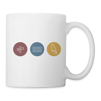 Colorful Icons Windsurfing - Mug - white - Right