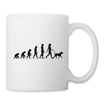 EVOLUTION OF HUNDELIEBE, DOGLOVER DOGMOM  - Tasse - Weiß - Rechts