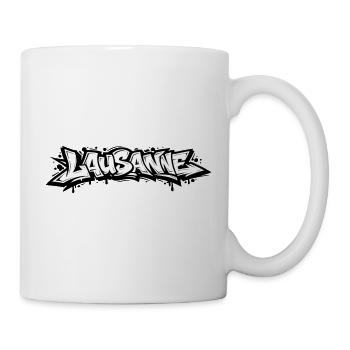 Lausanne Graffiti - Tasse - Weiß - Rechts