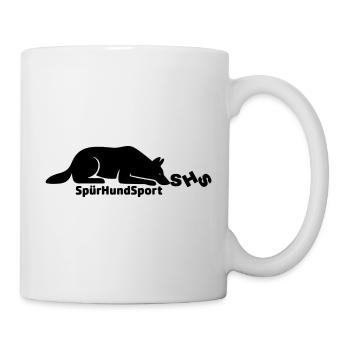 SHS Logo schwarz - Tasse - Weiß - Rechts