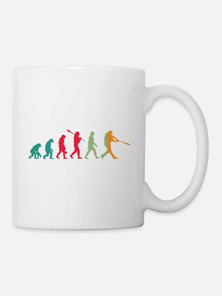 Basketball Evolution - Tasse - Weiß