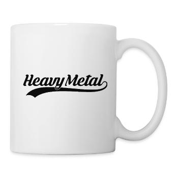 Logo sportif rétro Heavy Metal - Mug blanc - blanc - Droite