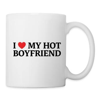 I love my hot friend - Mug - white - Right