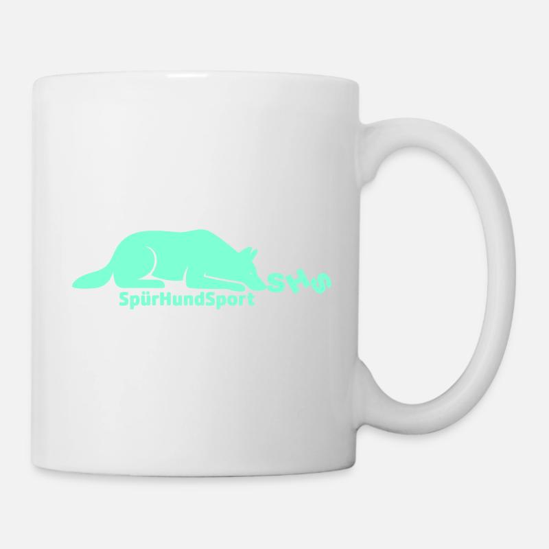 Logo SHS, aigue-marine - Mug blanc - blanc