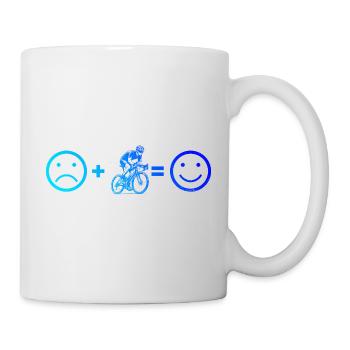 Clear road bike message - Mug - white - Right