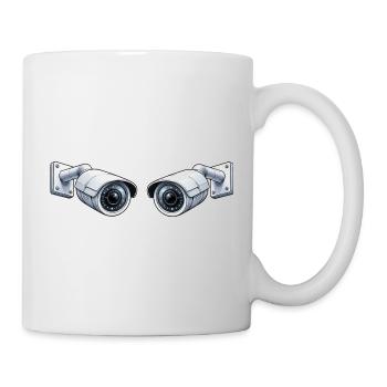 Caméra de surveillance - Mug blanc - blanc - Droite