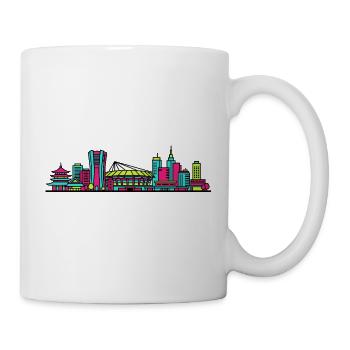 Kawasak City Skyline Industry Modern Art - Mug - white - Right