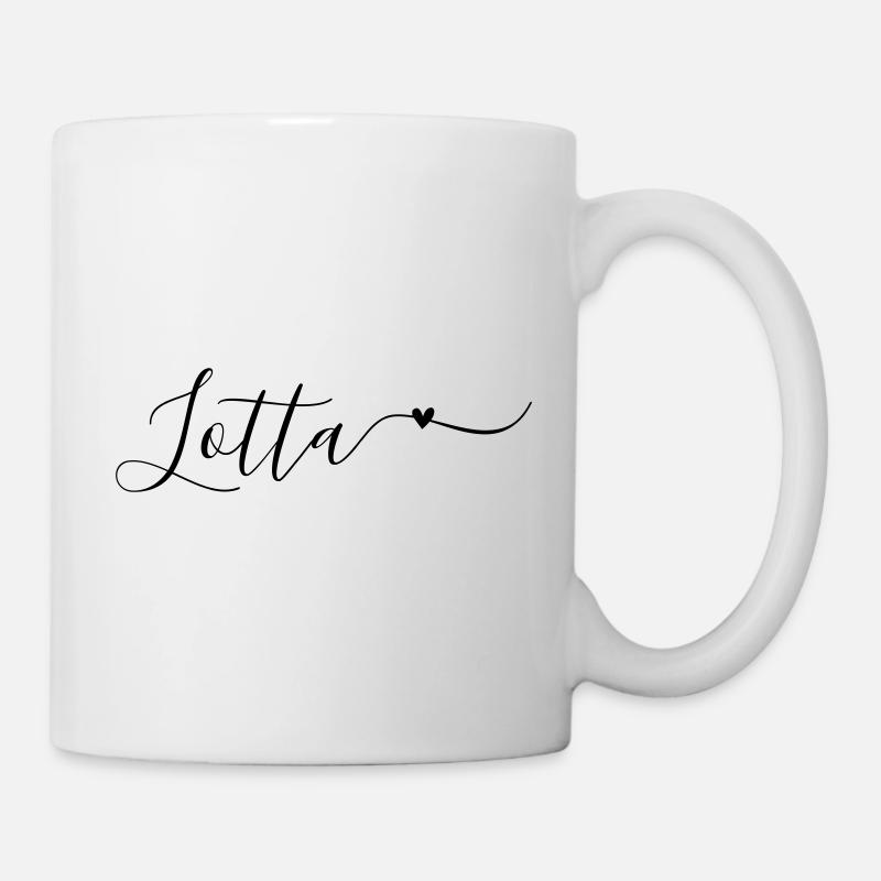 Lotta Last name First name Decorative - Mug - white