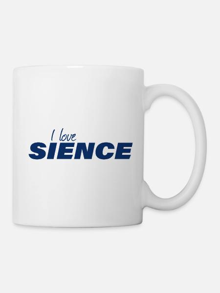 I LOVE SCIENCE - Tasse - Weiß