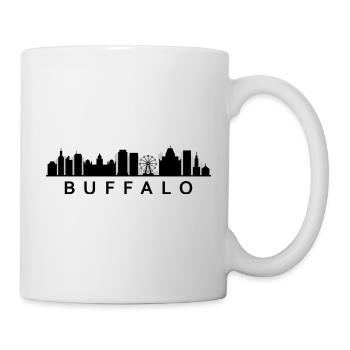 Skyline Buffalo - Mug blanc - blanc - Droite