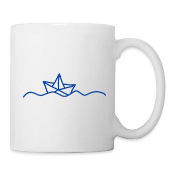 Capitaine de bateau en papier - Mug blanc - blanc - Droite