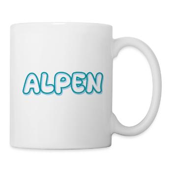 Alps as a mountain - Mug - white - Right