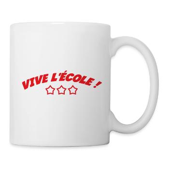 Motif Scolaire : Vive l'École et la Réussite ! - Mug blanc - blanc - Droite