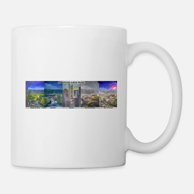 Pentaptych Multiple Mornings, Leoben in Utopias - Mug - white