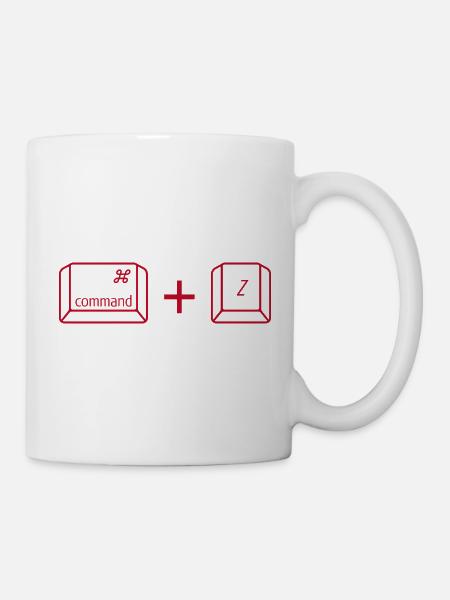 Command + Z - Tasse - Weiß