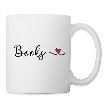Bücher - Tasse - Weiß - Rechts