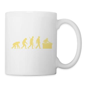 Évolution vers un DJ en entreprise - Mug blanc - blanc - Droite