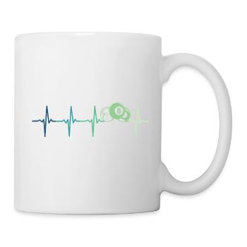 Billiards billiard ball - Mug - white - Right